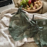 Эмоциональные сексуальные дышащие брендовые трусы с бантиком