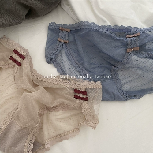Сексуальное ципао с бантиком, шелковые трусы, китайский стиль