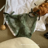 Эмоциональные сексуальные дышащие брендовые трусы с бантиком