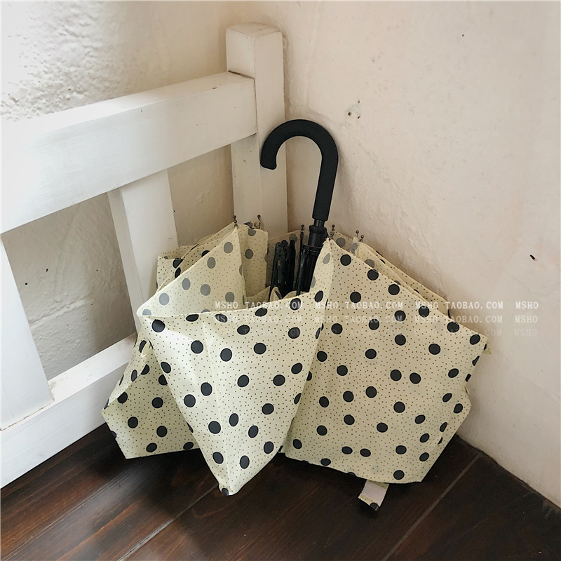 ooahz wave point umbrella Manual folding men's and women's rain and rain dual-use umbrella Forest retro simple portable rain S umbrella ins