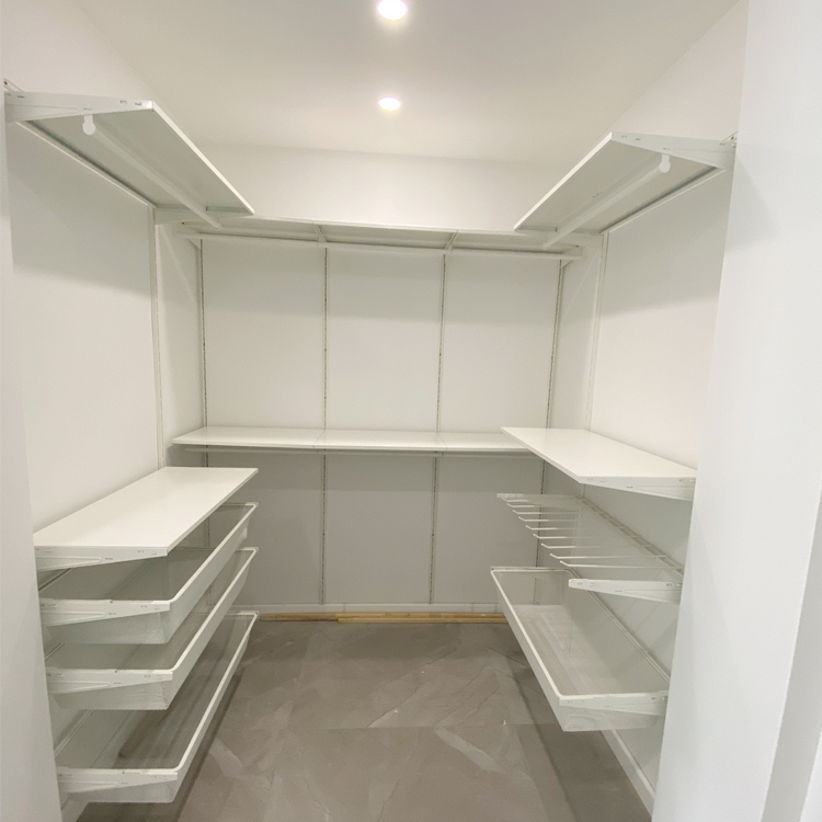 Ikea Boakse Open Metal Eco-Friendly Wardrobe Walk-In Closet Wall-Mounted Storage Balcony Wall Shelf