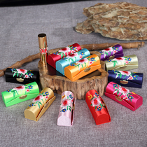 National characteristics send foreigners gifts Chinese style embroidery silk lipstick lip color storage box makeup box makeup box