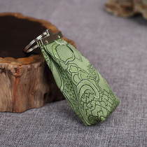 Special handicraft tourist souvenir coin wallet for foreigners gift Chinese style silk Nanjing Yunjin key chain