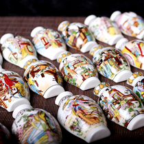 Creative home decorations go abroad to send foreigners gifts Chinese style characteristic beauty ceramic vase magnetic refrigerator stickers