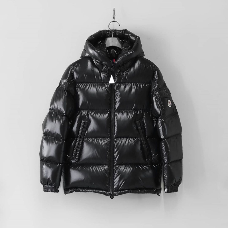 Moncler Maire Maya down Jacket Classic Quilted Zipper Solid Color Black Moncler Maire Maya down Jacket Classic Quilted Zipper Solid Color Black