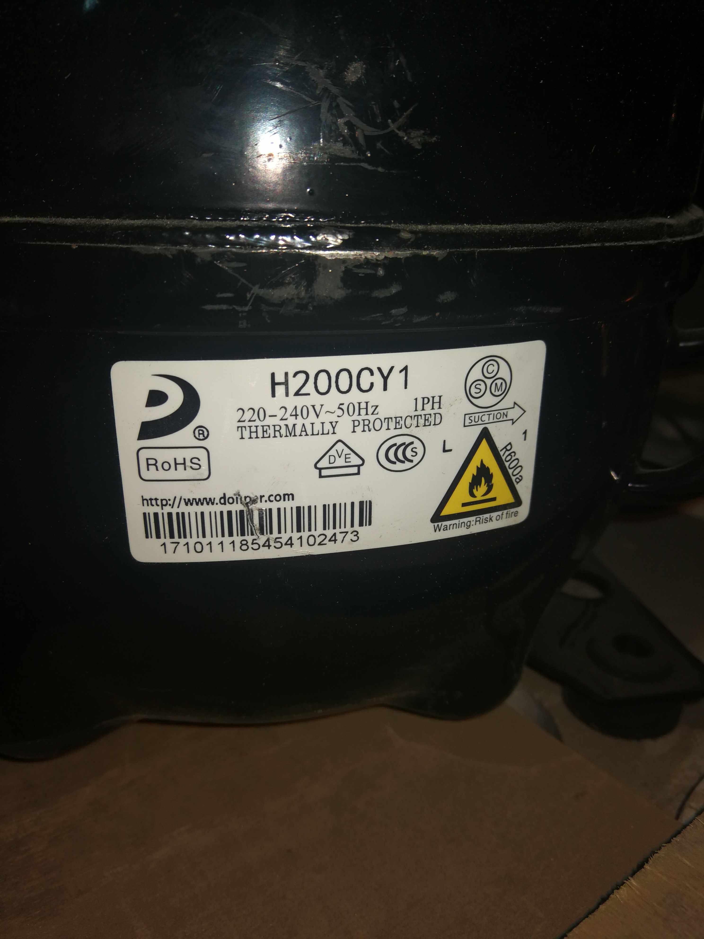 Brand new original Dongbei H200CY1 refrigerator freezer compressor R600a