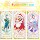 Подлинная звездная карта dream Girl card 3-бомбовые аниме-подарки для девочек и окружения коллекционная карта принцессы Барв mini 3