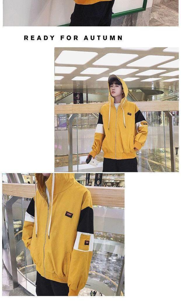 Bf gió nam ulzzang sinh viên in siêu lửa áo khoác đại học áo trùm đầu chic port bóng chày quần áo thủy triều áo trung niên