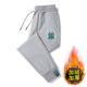 Cut-Label Big-Name Foreign Trade Trendy Brand Pure Cotton Pants for Men, New Spring and Autumn Loose-Fitting Jogger Casual Pants, Trendy Sports Pants