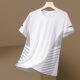 Ice Silk Short-Sleeved T-Shirt for Men, Summer Breathable Quick-Drying Sports Fitness Top, Loose Round Neck Printed Bottoming Shirt for Men