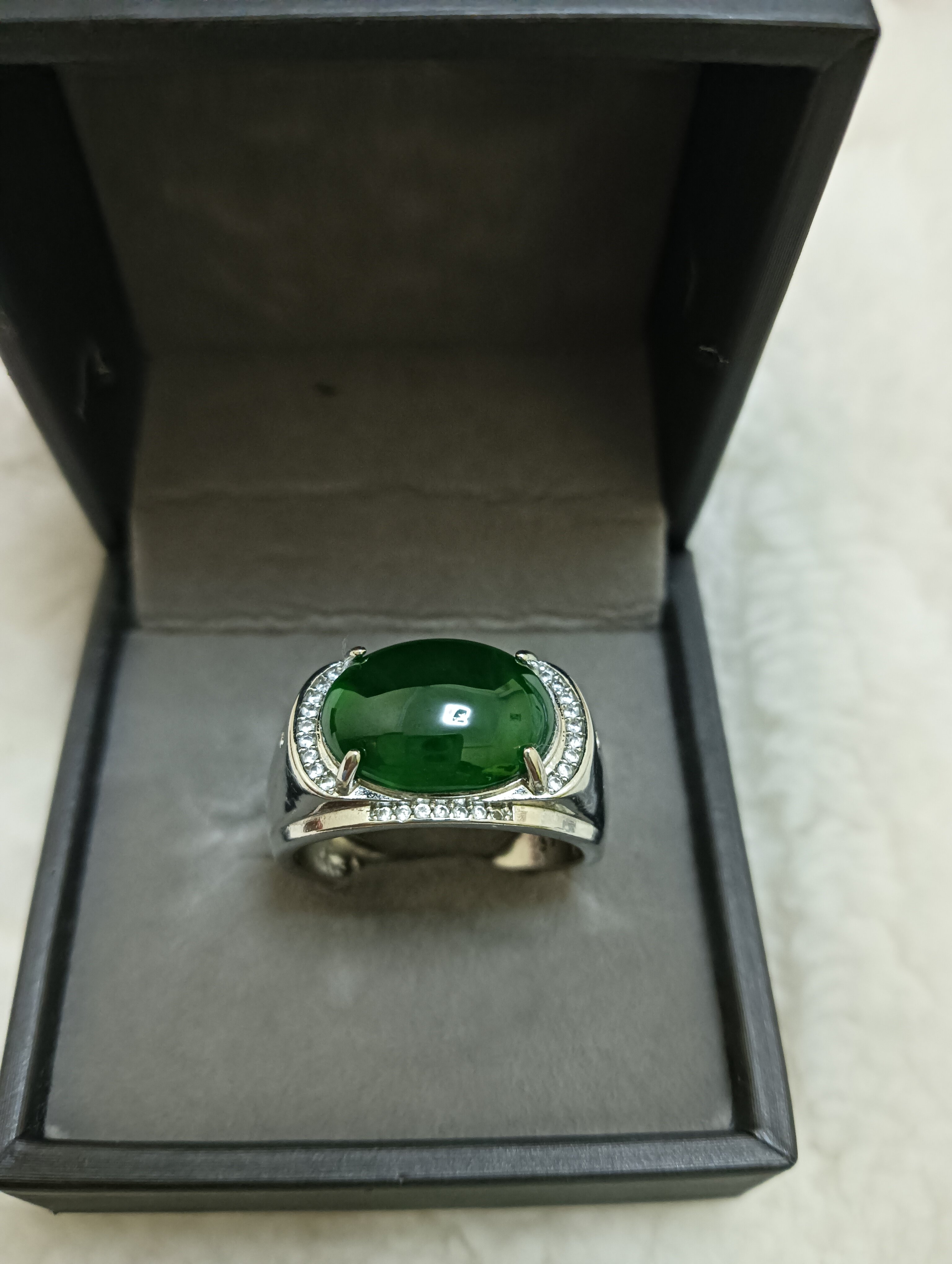 Imperial Green Jadeite Grade A Ring
