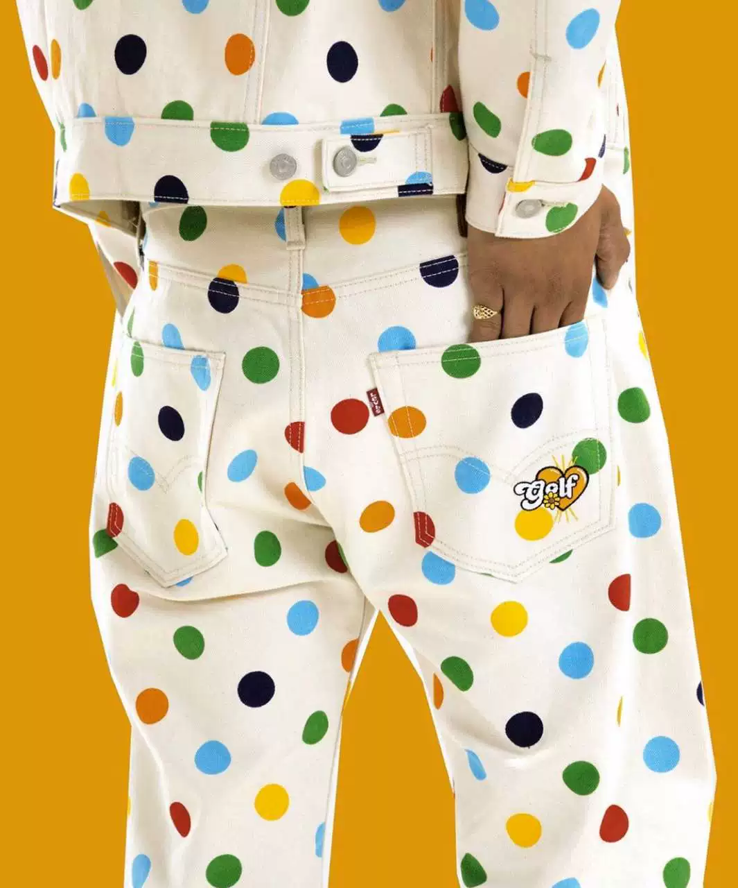 [定金 GOLF WANG x LEVIS  POLKA  PANTS  联名 牛仔裤]