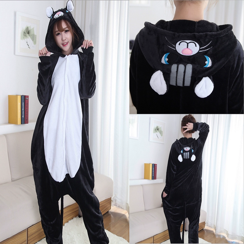 Phim hoạt hình Bộ đồ ngủ Xiêm Phụ nữ Khủng long Cặp vợ chồng Flannel Loài vật dễ thương Mùa đông Lông cừu San hô