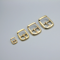 Japan import pin buckle sun buckle strap buckle high-end handmade leather hardware hardware copper vacuum plated 18K gold accessories