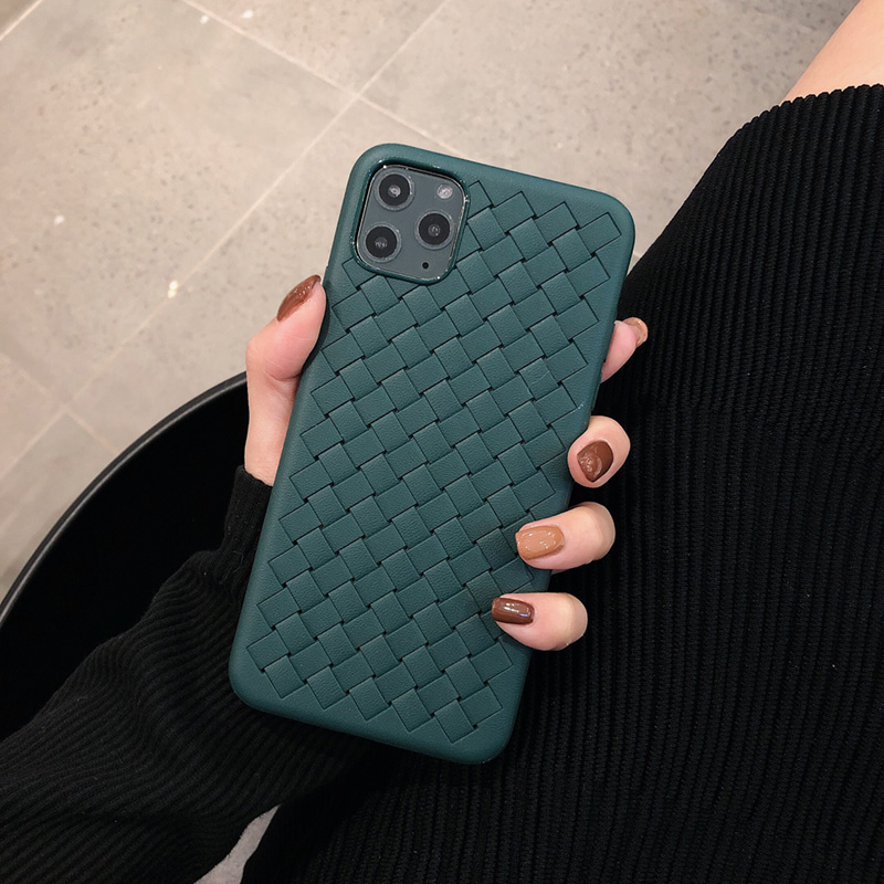 iPhone11 mobile phone protection shell Apple 11Pro Max woven heat dissipation shell ProMAX dark night green Apple 11Pro all-bag anti-fall max new iPhone