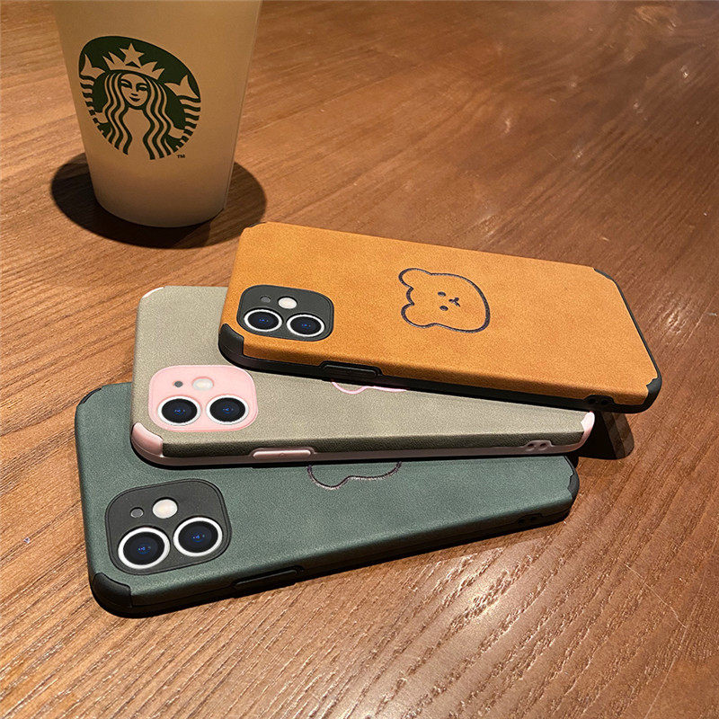 Apple 11 phone protection shell cartoon cute apple iPhone11pro max lens full package anti-fall housing net red ins wind silicone protective sheath Chauffling 11pro personality creativity