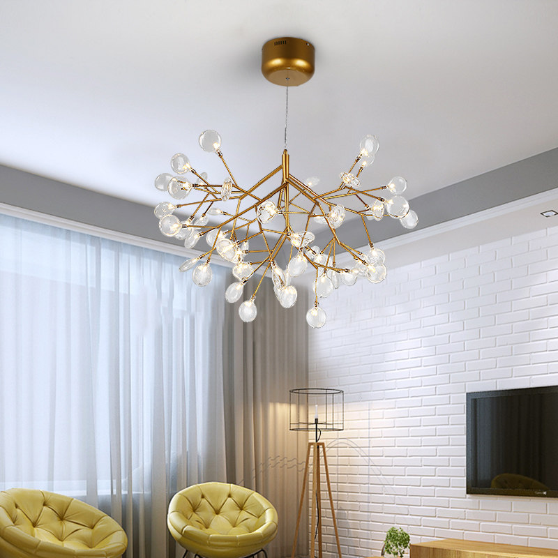 Nordic Style Décor Creative Living Room Dining Room Dining Room Bedroom Bookroom Fashion Firefly Postmodern Clothing Shop Hanging Lamps