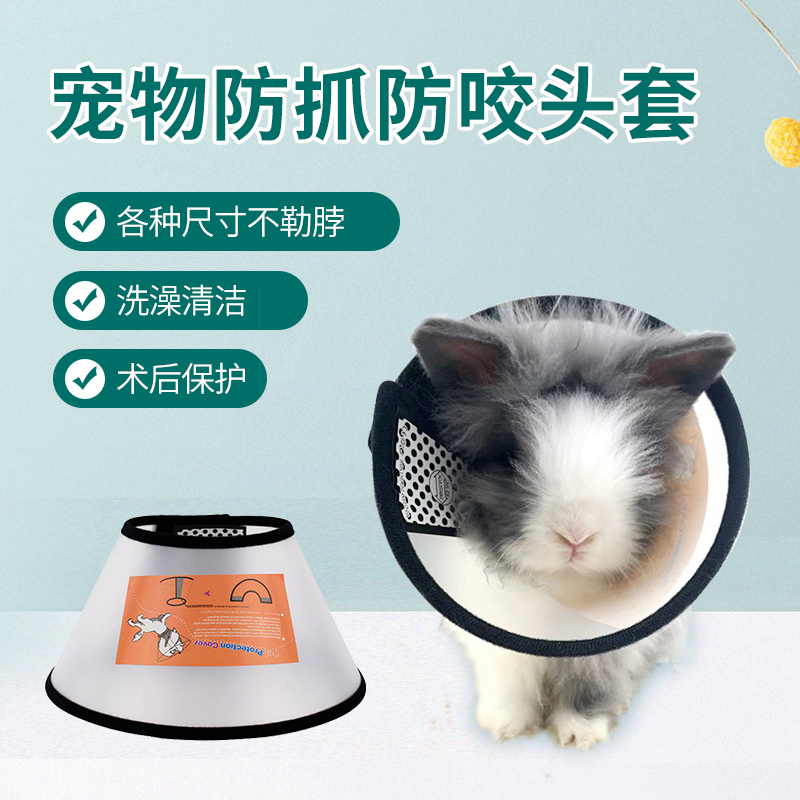Elizabeth ring pet anti-bite anti-licking soft collar rabbit dragon guinea pig anti-grab head shame circle cat dog head