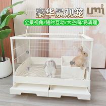 Umi rabbit cage luxury villa cage large rabbit cage acrylic rabbit cage home indoor pet cage