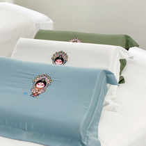 Beauty salon Massage latex pillow Pillow Single neck protection rubber pillow Sleep cervical spine square pillow Student memory pillow promotion