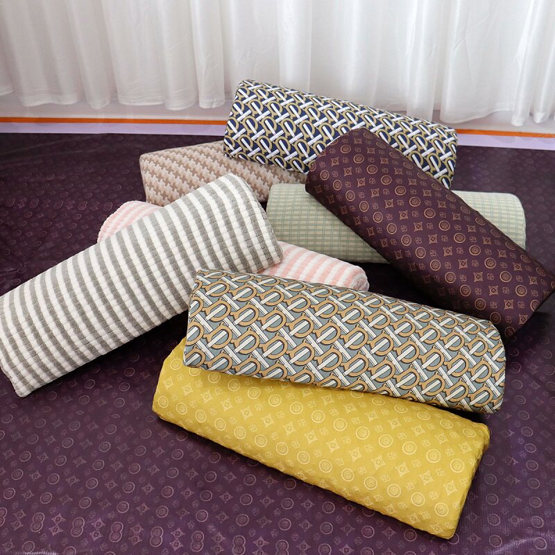 Beauty salon lumbar pillow air fiber pillow home neck pillow sleep aid semi-circular foot pillow washable pillow core massage pillow