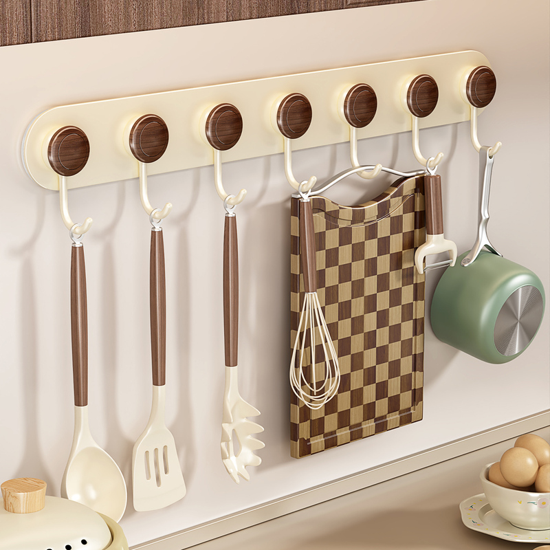 Kitchen Hooks in Antique Style, No-Drill Wall-Mounted, Strong Traceless Adhesive Hooks for Cutting Boards, Spatulas, Spoons, Storage Rack Kitchen Hooks in Antique Style, No-Drill Wall-Mounted, Strong Traceless Adhesive Hooks for Cutting Boards, Spatulas, Spoons, Storage Rack