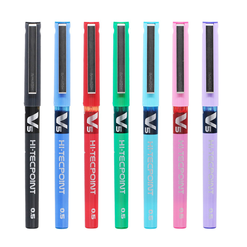 PILOT Japanese Broadpen BX-V5 V7 students examination in sexual pen water-based pen water pen 0 5 0 7mm