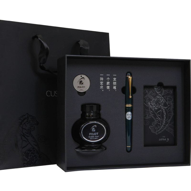 PILOT Broadly Guest 74 pen 14K gold tip CUSTOM5 Number of pointed gold pen students practice the word FKK1000 gift box