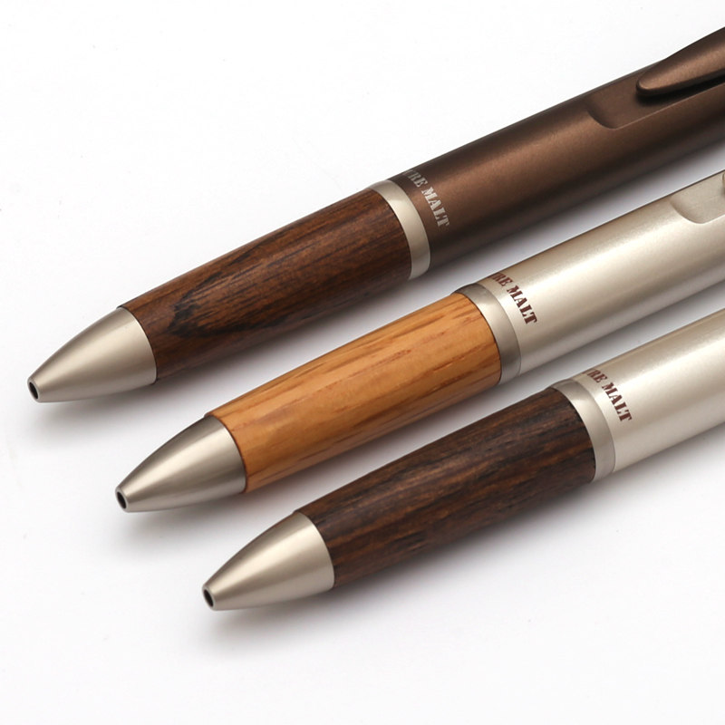 Japan uni Mitsubishi) PURE MALT) MSXE3-1005 oak three-function ballpoint pen automatic pencil 0 7