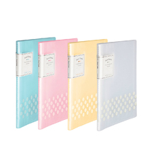 Japan KOKUYO National reputation) Information Book) back adjustable student office colorful transparent document folder