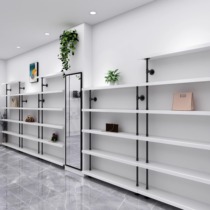 Shoe Store Furnishing Shoe Rack Show Shelf Support Ground Type Mens And Womens Shoes Container Bag Children Shoes Rack Shop White Shoe Shelves