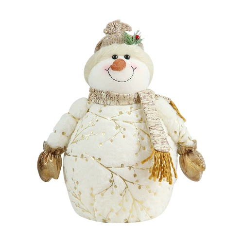 Рождественские украшения снеговик плюшевый окно кукол красиво