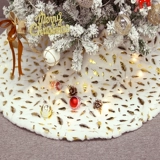 Рождественский бархатный белый фартук, 90см, 120см