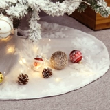 Рождественский бархатный белый фартук, 90см, 120см