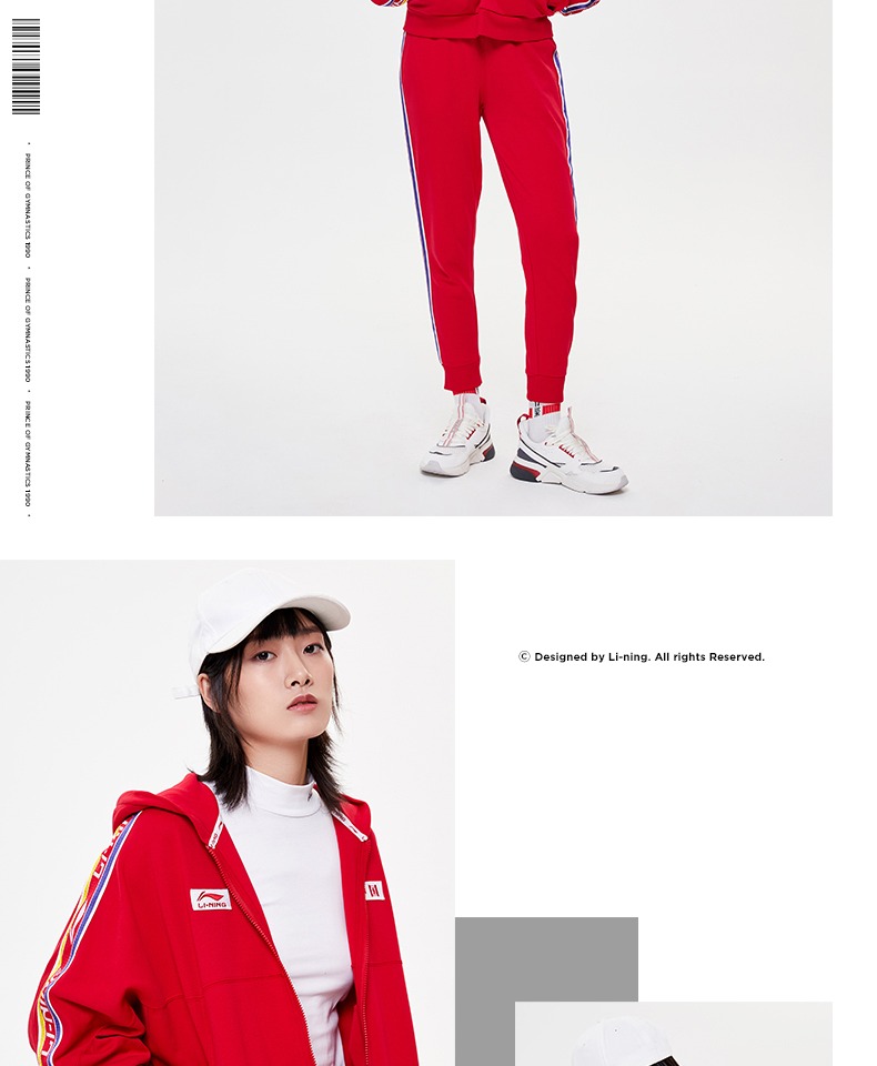 Li Ning Wei Yi Bà 2019 Thời trang thể thao mới Áo cardigan dài tay Áo trùm đầu Áo khoác lửng đan - Thể thao lông cừu / jumper áo sweater nữ form rộng