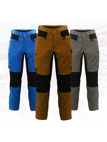 Рабочие хлопковые износостойкие штаны для работы, увеличенная толщина, свободный крой, защита от ожогов, большой размер