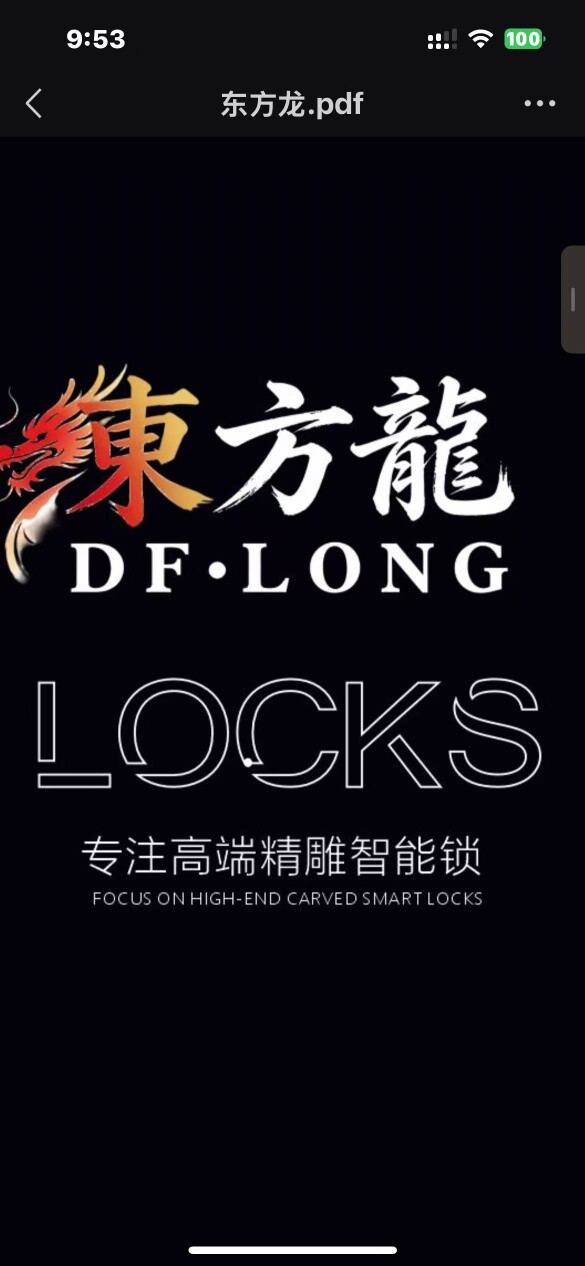 广州锁佰惠香港东方龙智能锁的LOGO