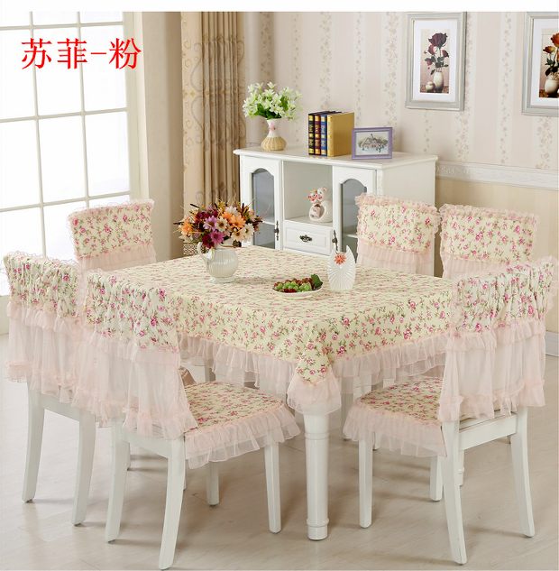 Khăn trải bàn sân vườn vải khăn trải bàn đặt ghế ăn bọc ghế khăn trải bàn hình chữ nhật