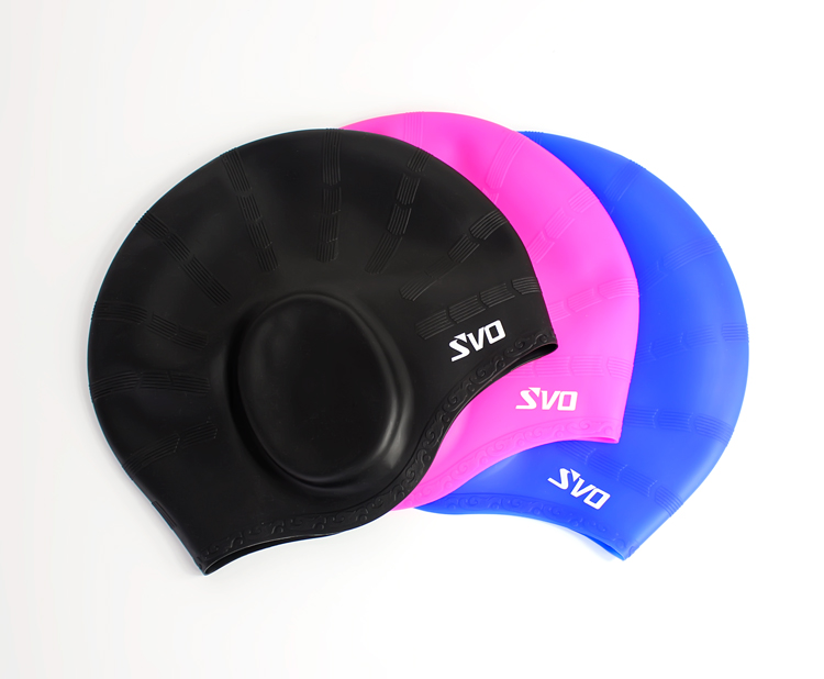 Xác thực mới dành cho người lớn unisex bịt tai silicone không thấm nước mũ bơi để tăng mũ bơi cho nữ tóc dài 	mũ bơi và kính bơi	