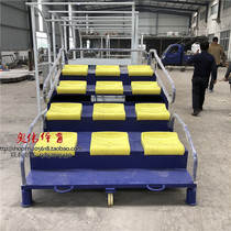 Customized 12-seat mobile retractable finish timing stand finish referee stand referee stand