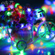 LED star small colorful lights flashing string bedroom room decoration literary romantic round crystal ball Christmas decoration