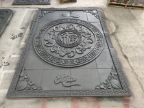 Machine-made ancient building brick carvings antique brick carvings shadow wall relief pendants custom blue brick carvings various size patterns