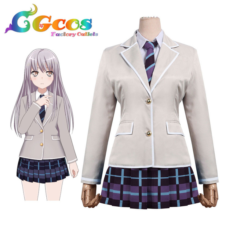 CG Japan Cartoon Subgeneration Teenage Girl Band BanG Dream Two Years Raw Winter Uniform Cos Women Clothing JK