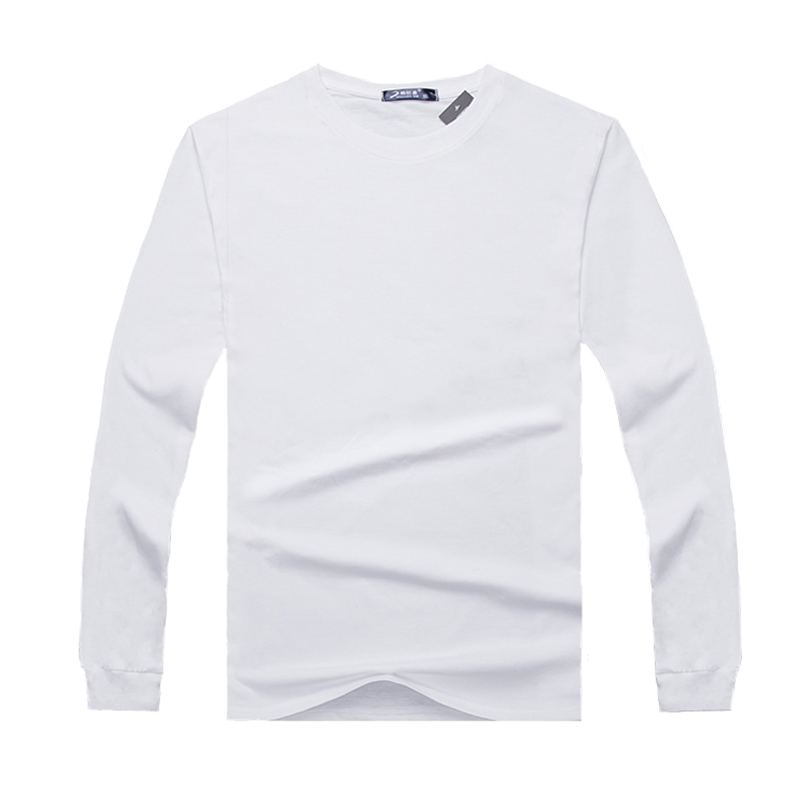 Đặc biệt hàng ngày nam trung niên áo thun dài tay cotton cổ tròn XL quần áo mùa thu Bố trung niên lỏng lẻo từ bi áo thun ba lỗ nam