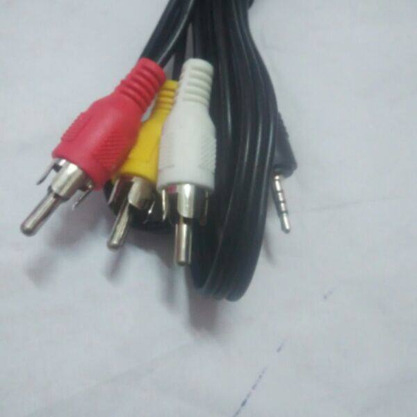 Millet box AV cable video audio data cable AV composite cable 12th generation universal 2 5mm points 3 lotus 1 meter long