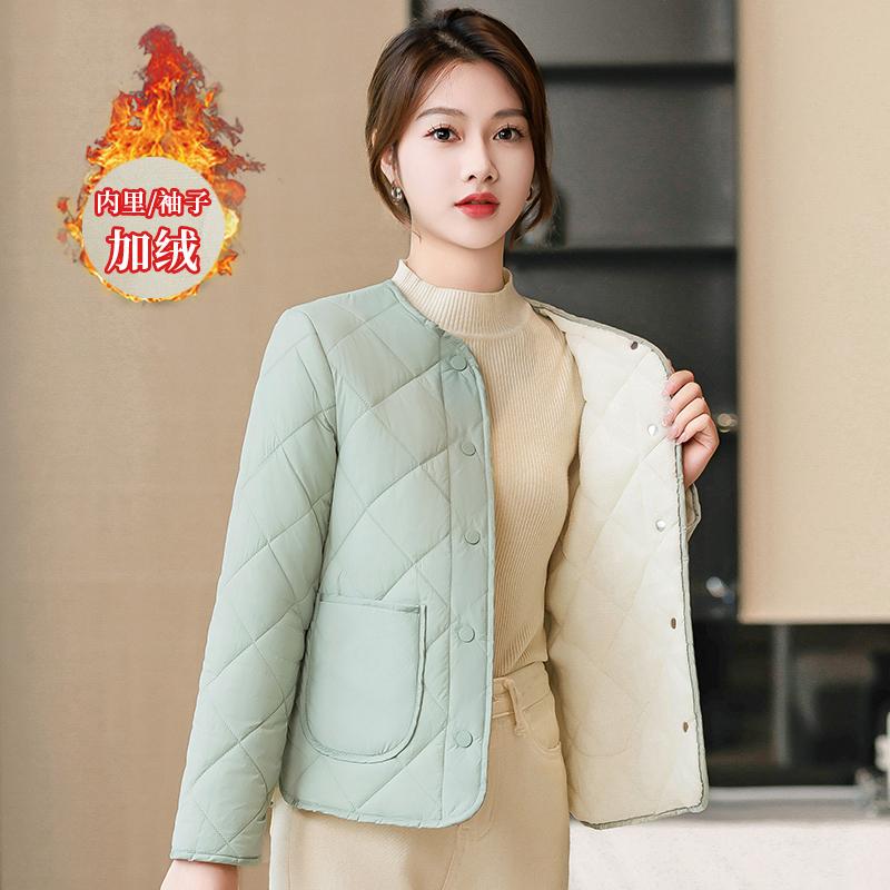 Lightweight Cotton Jacket for Women, Short Style, New Autumn and Winter Coat, Inner Layer, Small Cotton Jacket, Lightweight, Fleece-Lined, Warm Cotton Coat Lightweight Cotton Jacket for Women, Short Style, New Autumn and Winter Coat, Inner Layer, Small Cotton Jacket, Lightweight, Fleece-Lined, Warm Cotton Coat