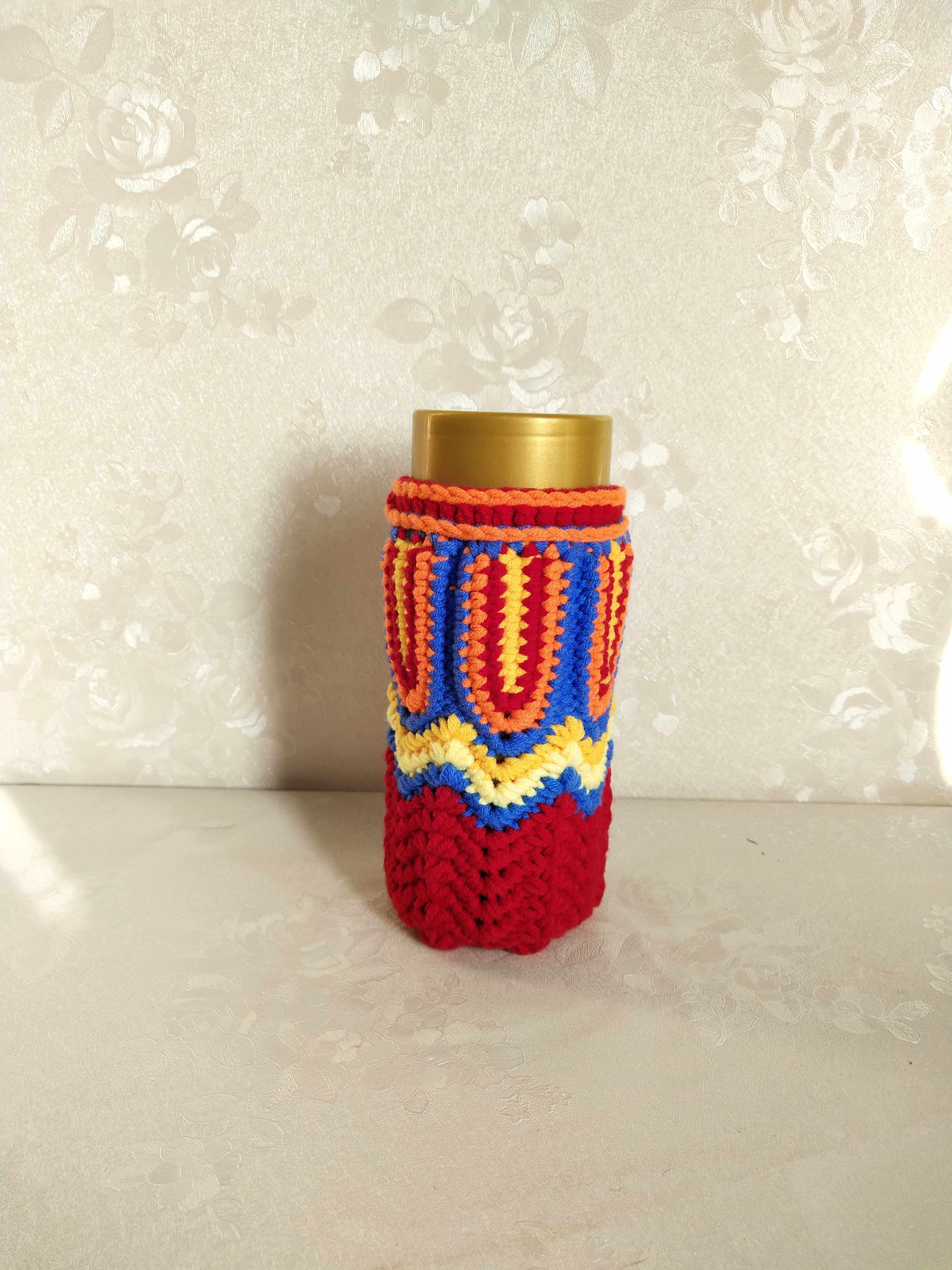 Hand knit wool wool series of cup sets creative cup cup with handcup meal wizard general 400 - 500ml