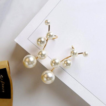 Fa-style retro lukewarm wind pearl earbone clip auricle style ear hanging design Super Fairy without earrings earrings small crowdsourced