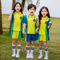 Kindergarten garden clothes summer clothes graduation class uniforms primary school uniforms short sleeve suits Childrens Day performance clothing sportswear