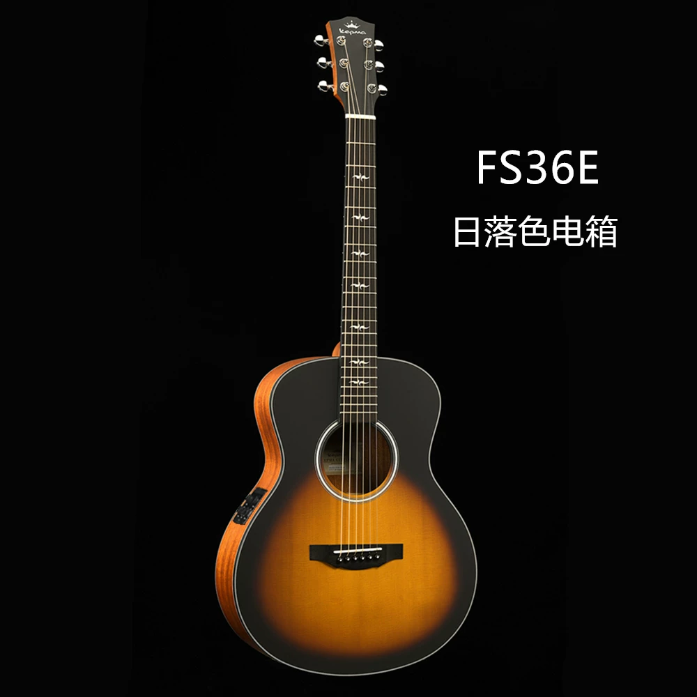 КЕМПМА Kapма FS36 одиночная грифельная гитара 36-дюймовая электрическая коробка путешествие начинающий народная песня